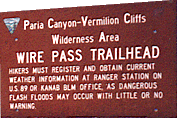Wire Pass Trailhead